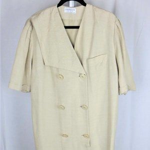 SALE Givenchy EN Plus Ivory Linen Dress Size 18W US/46